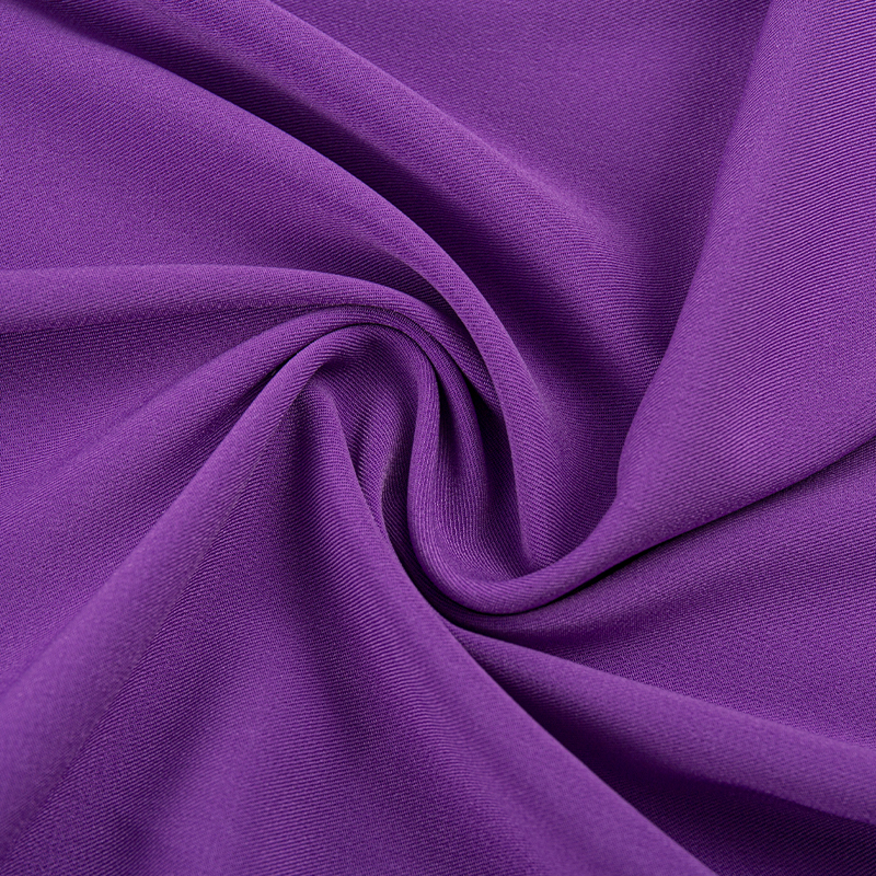 HY070 Lila kompozit selyem vetülék sztreccs 2/2 twill ruhaszövet