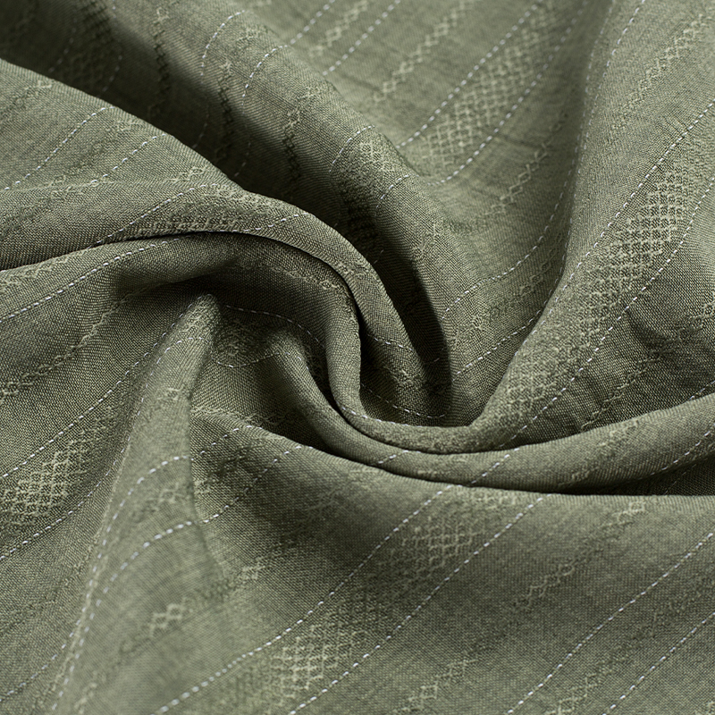 HY557-Rayon 136GSM 99%P 1% Rayon gyémánt Változó vastagságú csíkos Lyocell szövet